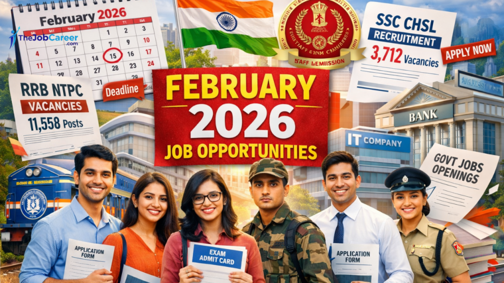 Latest Jobs February 2026: Top Government and Private Sector Vacancies This Month