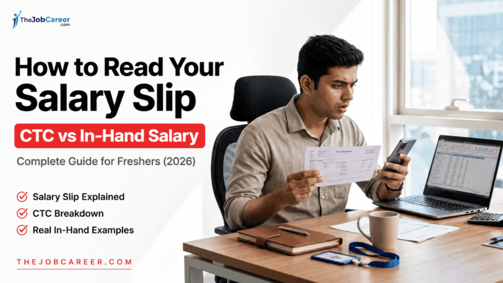 How to Read Your Salary Slip: CTC vs In-Hand Explained for Freshers (2026 Complete Guide)