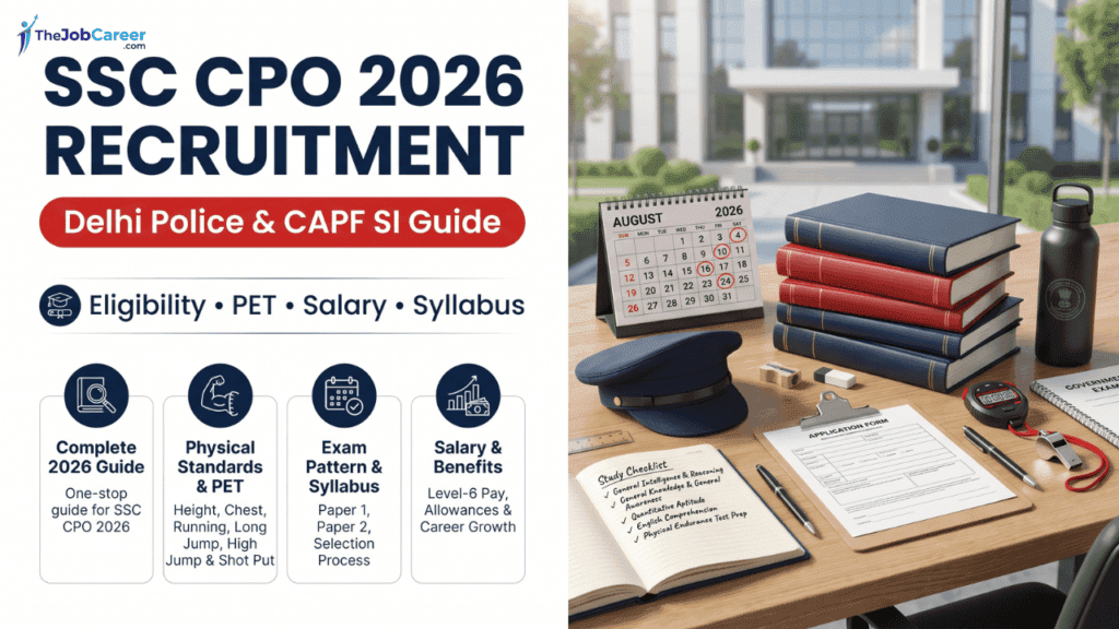 SSC CPO 2026: Sub-Inspector (SI) Recruitment in Delhi Police & CAPF — Complete Guide